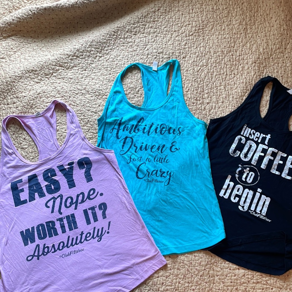 #ClubFitWear Workout Tanks